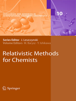 cover image of Relativistic Methods for Chemists